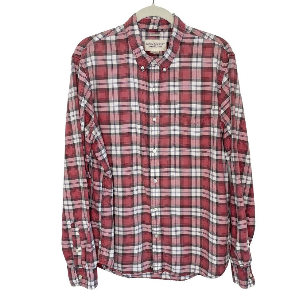 Ralph Lauren Denim & Supply Plaid Button-Down Shirt, XL